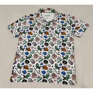 Birdie Boss Happy Gilmore Golf Polo Shirt XL Loud Novelty Y2K Caddy Vibes